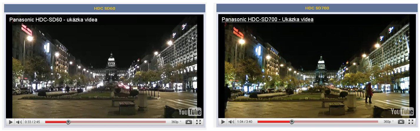 Hdc sd60 vs hdc sd700 | Panasonic