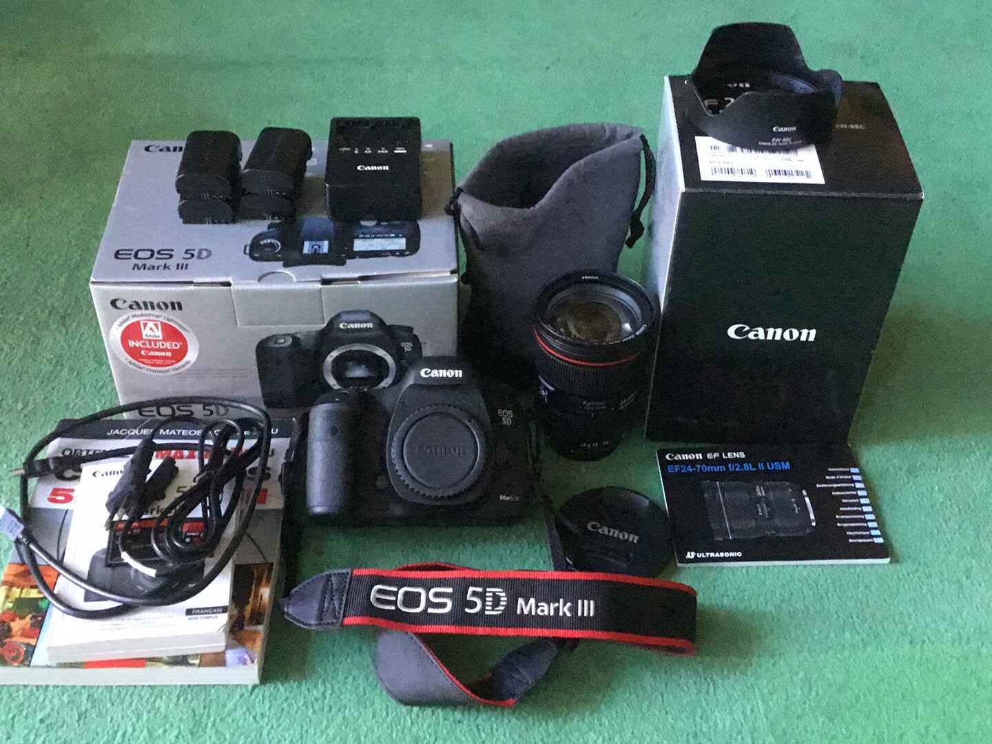 vends Canon EOS 5D mark III + OBJETIF CANON EF 24-70 mm f/2.8 L II USM  [4859] | Appareils Prise de vues